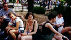 reminiscing on the days when they would be the ones in the fountain